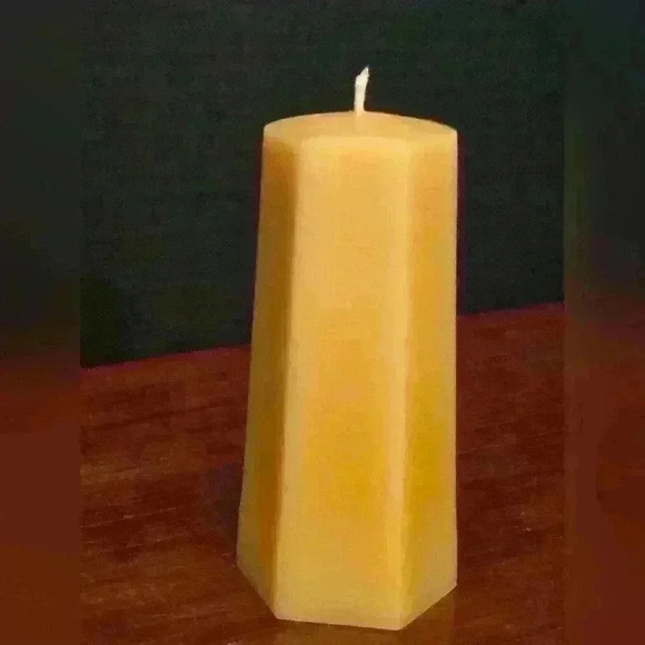 Hexagon Pillar Candle - Handmade Beeswax - Picture 3 of 5